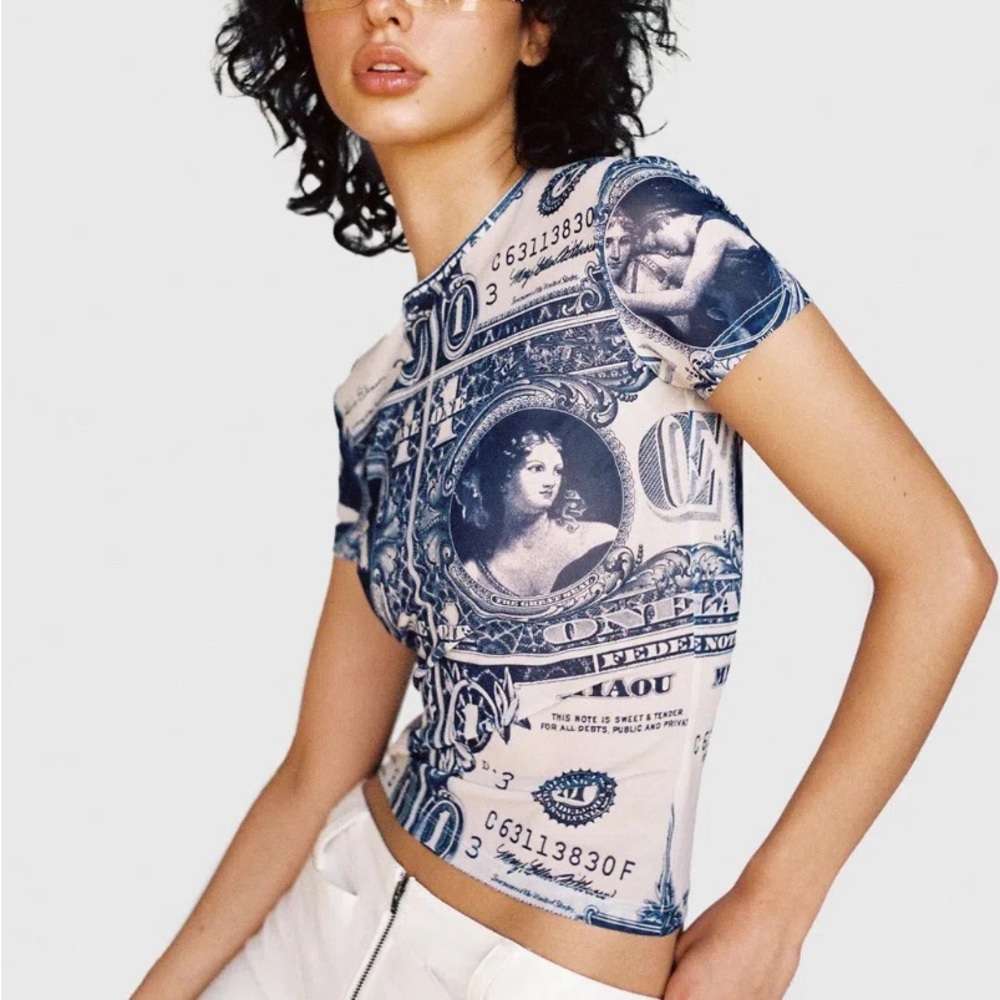 MIAOU MINI TEE MONEY PRINT SIZE XS